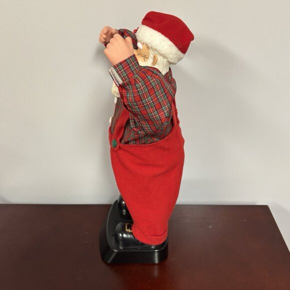 90s Animated Musical Dancing Singing Santa Claus Christmas Decoration Works 18” - Picture 9 of 16
